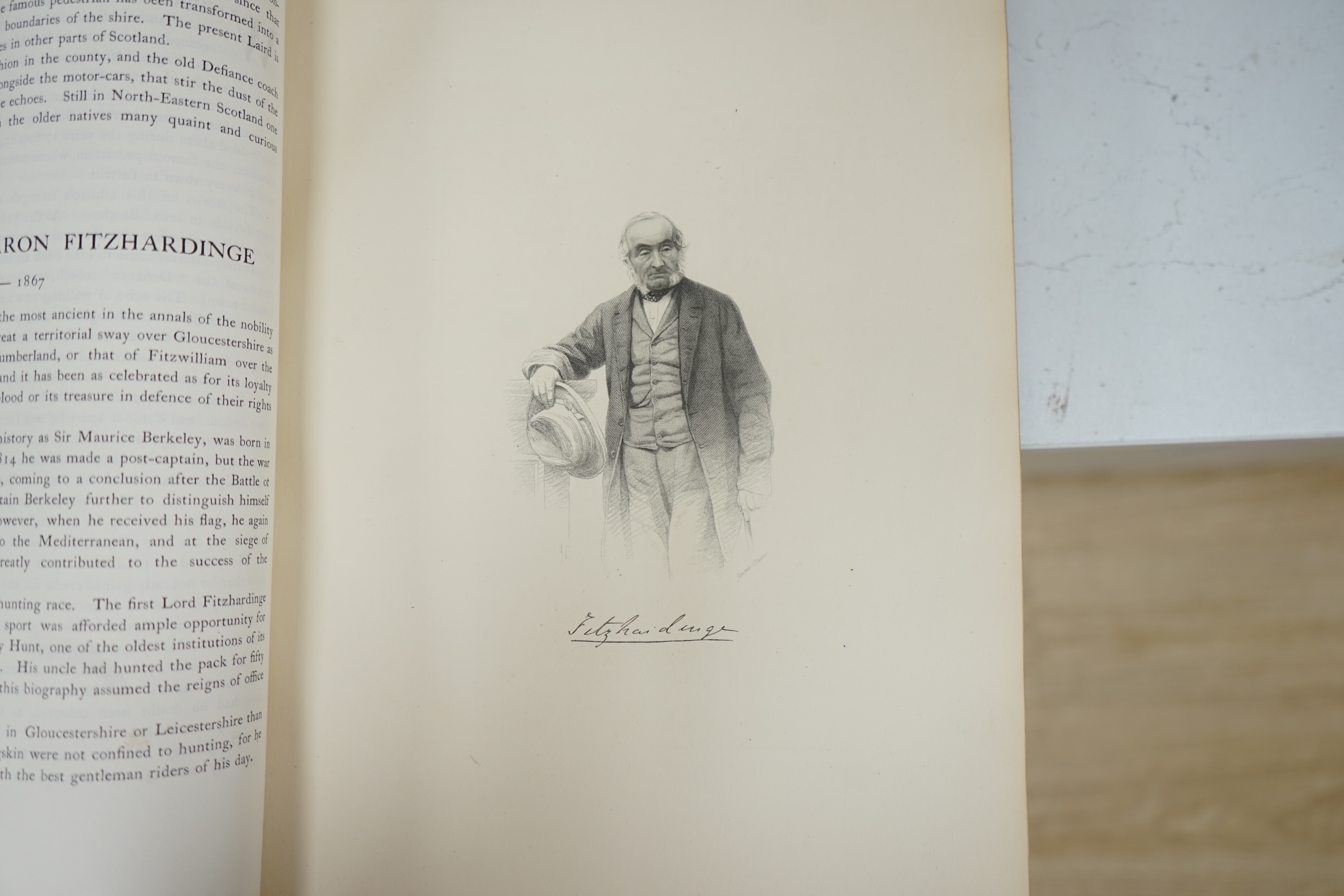 British Sports and Sportsmen. 12 vols., including Shooting and Deerstalking; Polo and Coaching; Yachting and Rowing; Racing. with photogravure portaits and other num. illus. for each vol.; publisher's gilt red morocco, g